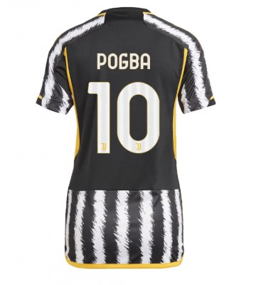 Lacne Ženy Futbalové dres Juventus Paul Pogba #10 2023-24 Krátky Rukáv - Domáci